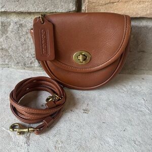 Vintage Coach Mini Belt Bag Crossbody in British Tan #9826